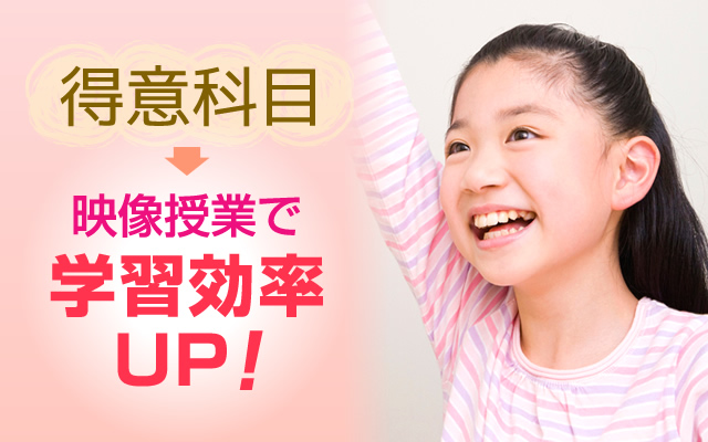 得意科目は映像授業で学習効率UP!